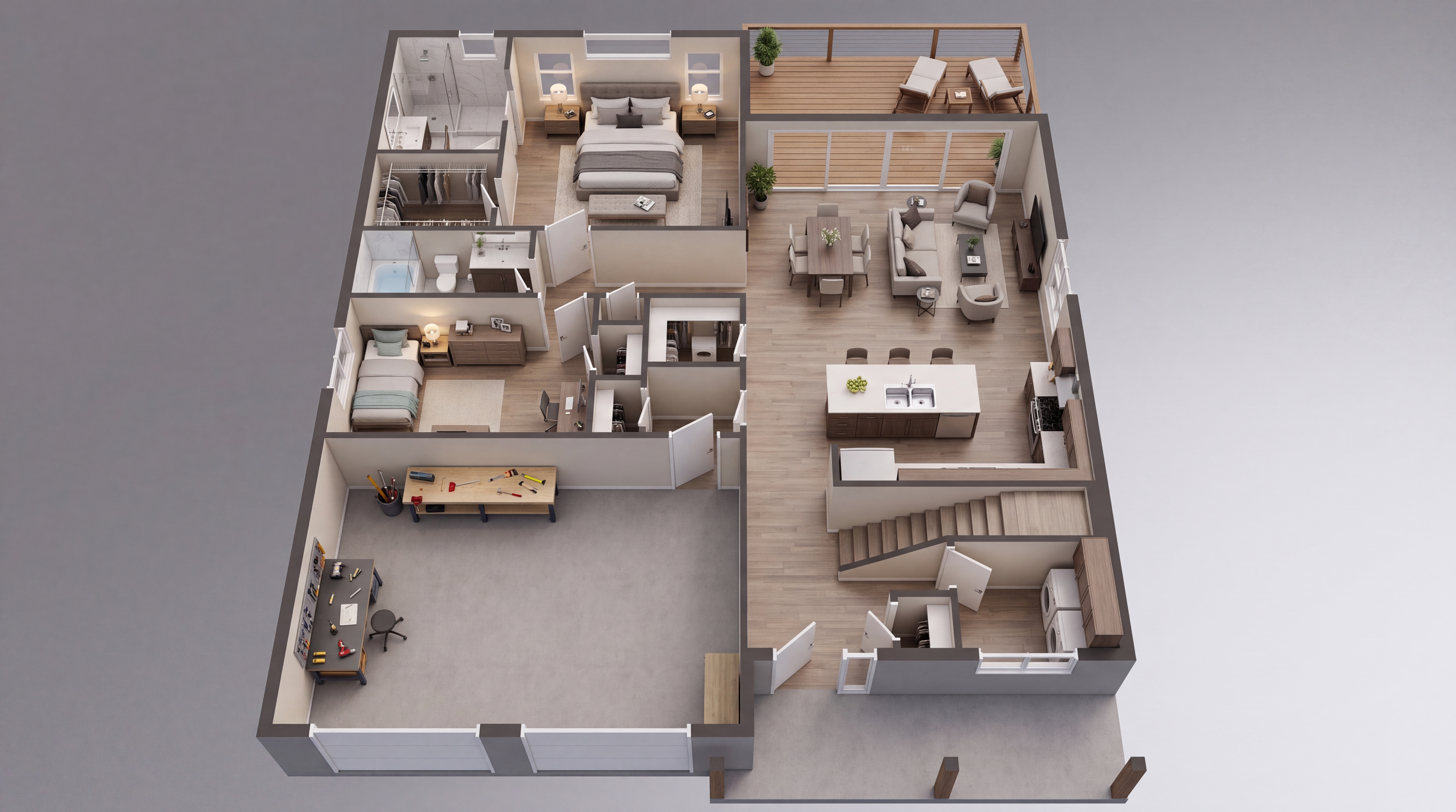 The Swan 3D Dollhouse
